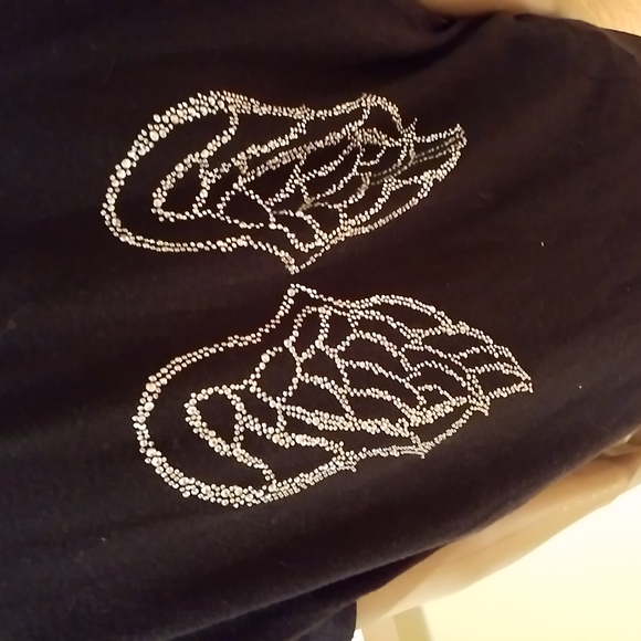Victoria's secret 2013 Fashion Show T-Shirt With Rhinestone Wings Size L - Picture 2 of 8